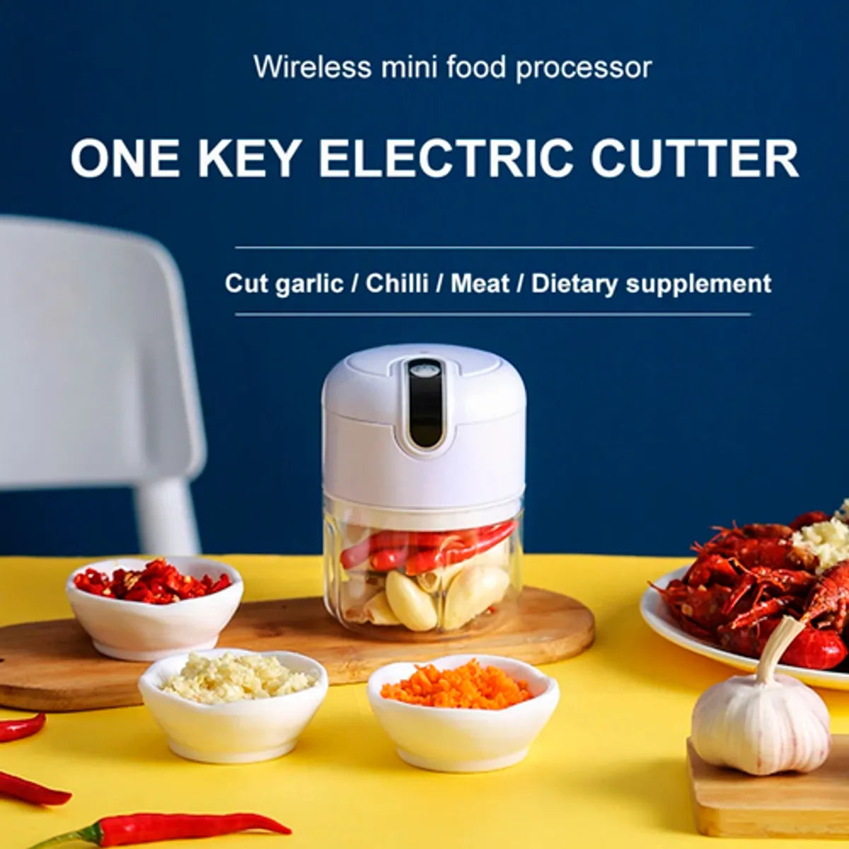 Triturador eléctrico de alimentos